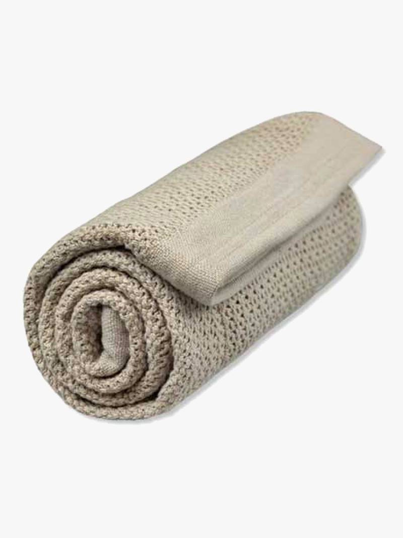 Vinter &  Bloom Soft Grid Lochmusterdecke, Pebble Greige von Vinter & Bloom