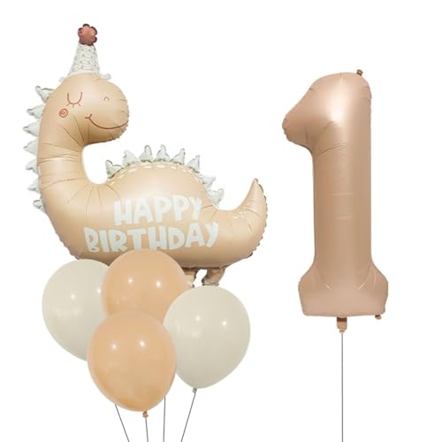 1 Jahr alt Dinosaurier Geburtstag Dekoration Ballons, Jungen Mädchen karamellfarbenen Dinosaurier Geburtstag Dekoration Ballons, Dinosaurier Folienballons, Geburtstag Dekoration Ballons 1 Jahr alt Dinosaurier Geburtstag Dekoration Ballons, Jungen Mädchen karamellfarbenen Dinosaurier Geburtstag Dekoration Ballons, Dinosaurier Folienballons, Geburtstag Dekoration Ballons von Viojrlly