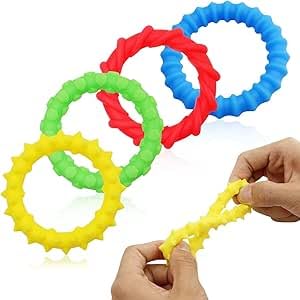 4 Stück Annoyance Toys Sensory Bracelet, Armband Annoyance Stress Reduction Toys, Sensory Annoyance Anti-Stress Spielzeug für Kinder Jungen und Mädchen Stress und Angst Relief, ADHD 4 Stück Annoyance Toys Sensory Bracelet, Armband Annoyance Stress Reduction Toys, Sensory Annoyance Anti-Stress Spielzeug für Kinder Jungen und Mädchen Stress und Angst Relief, ADHD von Viojrlly