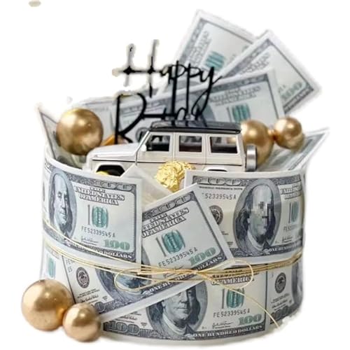 50 Stück Dollar Tortenaufleger, Esspapier Geldscheine Geld Torte Kuchen Topper, Dollar Kuchendekoration Happy Birthday Tortenstecker, Essbare Dollar Kuchenaufstecker für Geburtstag Kuchen Dekoration 50 Stück Dollar Tortenaufleger, Esspapier Geldscheine Geld Torte Kuchen Topper, Dollar Kuchendekoration Happy Birthday Tortenstecker, Essbare Dollar Kuchenaufstecker für Geburtstag Kuchen Dekoration von Viojrlly