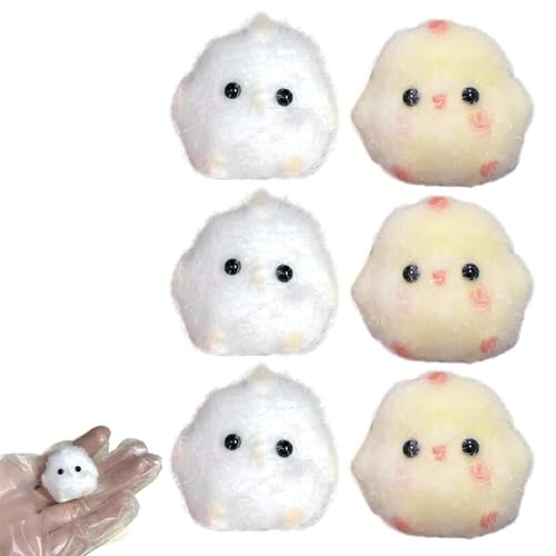 6 Stück Fufu Squishy, Küken Taba Squishy Anti-Stress Hühnchen Spielzeug, Weich und Elastisch Quetschhuhn Spielzeug, Küken Squeeze Toy Fidget Toys, Stressabbau Sensorspielzeug 6 Stück Fufu Squishy, Küken Taba Squishy Anti-Stress Hühnchen Spielzeug, Weich und Elastisch Quetschhuhn Spielzeug, Küken Squeeze Toy Fidget Toys, Stressabbau Sensorspielzeug von Viojrlly