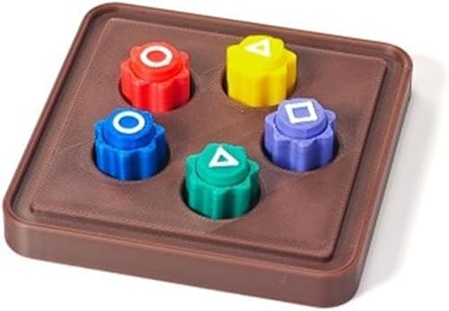 Viojrlly Traditionelle Spiele, Kieselstein-Set, klassischer Hand-Augen-Koordinations-Spaß, pädagogisches Kinderspielzeug, Familienaktivitäten (5 Teile + Basis) von Viojrlly