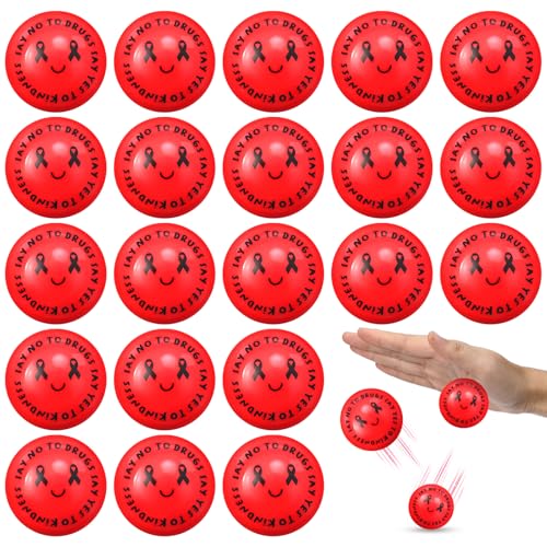 VioraWhite 100 Stück Red Ribbon Week Flummis Bulk Say No to Drugs Anti Drug Awareness Balls Drug Free Red Ribbon Week Accessories for Classroom School Events Charity Education Supplies VioraWhite 100 Stück Red Ribbon Week Flummis Bulk Say No to Drugs Anti Drug Awareness Balls Drug Free Red Ribbon Week Accessories for Classroom School Events Charity Education Supplies von VioraWhite