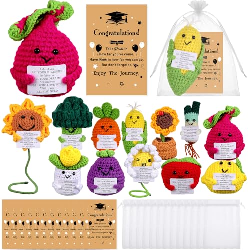 VioraWhite 12 Set Emotionale Häkelpuppen Bulk 2025 Abschlussgeschenk Mini Emotionale Positive Unterstützung Häkeln Kartoffel Puppen Set mit Karte und Organzabeutel für 2025 Abschlussfeier Party VioraWhite 12 Set Emotionale Häkelpuppen Bulk 2025 Abschlussgeschenk Mini Emotionale Positive Unterstützung Häkeln Kartoffel Puppen Set mit Karte und Organzabeutel für 2025 Abschlussfeier Party von VioraWhite
