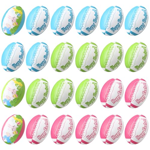 VioraWhite 24 Stück Oster-Schaumstoff-Fußball, Großpackung aus Vinyl, Frohe Ostern, Stressbälle, Schaumstoff-Eier, Entlastung für Osterjagd, Oster-Mottoparty, Gastgeschenke, Korbfüller VioraWhite 24 Stück Oster-Schaumstoff-Fußball, Großpackung aus Vinyl, Frohe Ostern, Stressbälle, Schaumstoff-Eier, Entlastung für Osterjagd, Oster-Mottoparty, Gastgeschenke, Korbfüller von VioraWhite