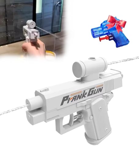 Prank Wasserpistole, Prank Gun, Pranks Water Gun, Wasser Pistole, Pranks Squirt Guns, Reverse Wasser Squirter Spielzeug FüR Sommer Outdoor Garten Hinterhof Rasen (Weiß) von Vipomkowa