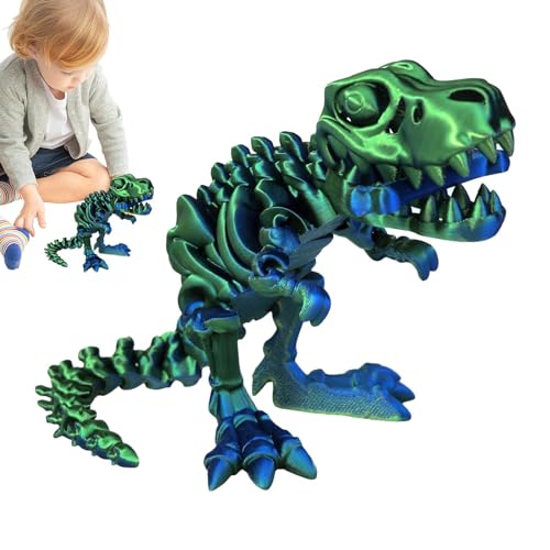 Bewegliches 3D-gedrucktes Dinosaurier-Skelett-Fidget-Spielzeug | Neue 3D-gedruckte Dinosaurier-Zappelspielzeug-Dekoration, 3D-gedruckte Dinosaurier-Spielzeuge,3D-gedruckte Tiere-Dinosaurier-Spielzeug von Virtcooy