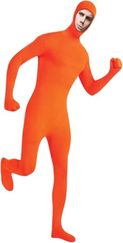 VisBeaut Damen Herren Anzug Halloween Ganzkörper Slenderman Kostüm Jugend Bodysuit Mann Catsuit Herren (Orange) von VisBeaut
