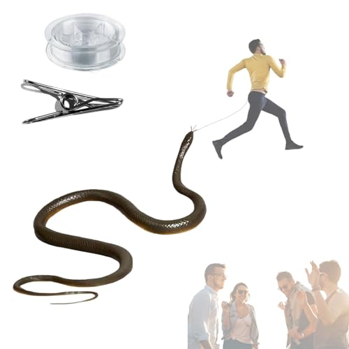 VisTapex Schlangenstreich mit Schnurclip, Golfschlange, Streich, Gummischlange, Streich mit Schnur, realistisches Gummi-Schlangen-Spielzeug, realistisches Gummi-Schlangen-Spielzeug VisTapex Schlangenstreich mit Schnurclip, Golfschlange, Streich, Gummischlange, Streich mit Schnur, realistisches Gummi-Schlangen-Spielzeug, realistisches Gummi-Schlangen-Spielzeug von VisTapex