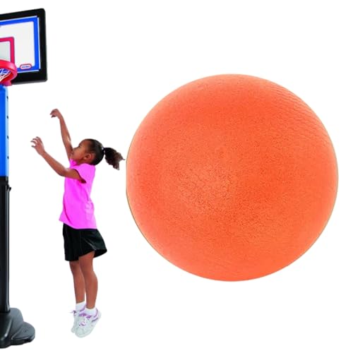 Visiblurry Leiser Schaumstoff-Basketball, leiser Basketball-Dribbling für den Innenbereich, leiser Springender Ball, stummgeschalteter Schaumstoffball, unbeschichteter, hochdichter Schaumstoffball von Visiblurry