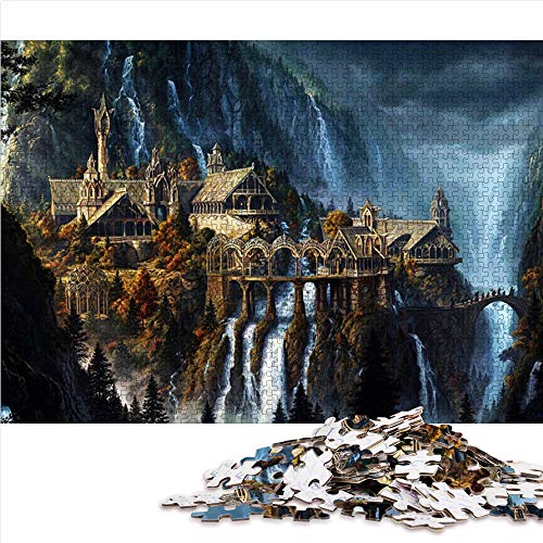 Visionpz 1000-teiliges Puzzle für erwachsenes Kinderspielzeug Herr der Ringe Talburg Familienpuzzleset Landscape Puzzle-Lernspiel für den Stressabbau bei Erwachsenen 75x50cm von Visionpz