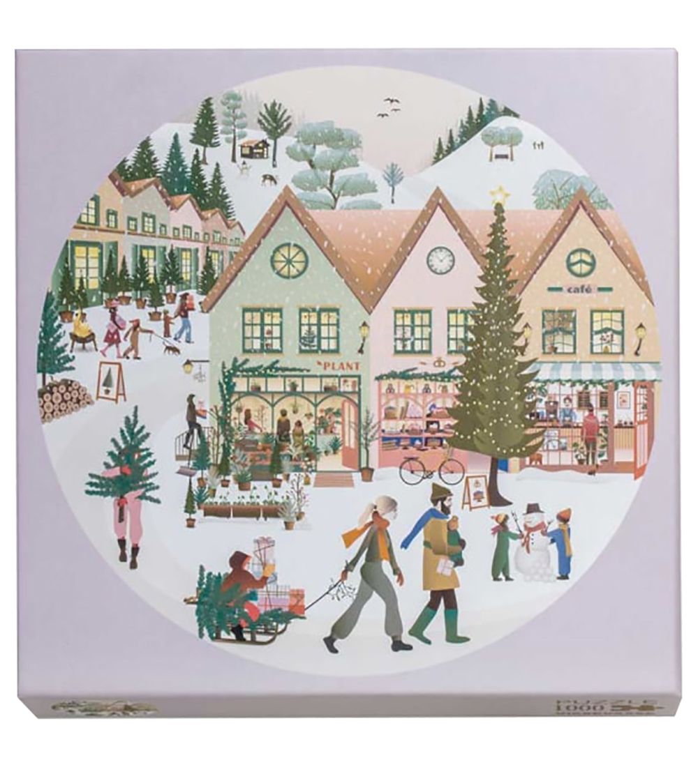 Vissevasse Puzzlespiel - White Weihnachten - 1000 Teile - Vissevasse - One Size - Puzzlespiele von Vissevasse