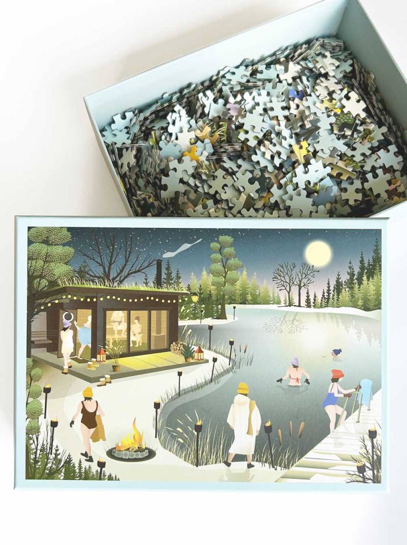 Vissevasse Sauna Am See 1000 Teile Puzzle Vissevasse-83017 von Vissevasse