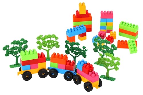 Vitamina G XL-Baublöcke für Kinder 12 Monate Konstruktionen für Kleinkinder – 220 Stück enthalten – Globus Spielzeug 05549 von Vitamina G