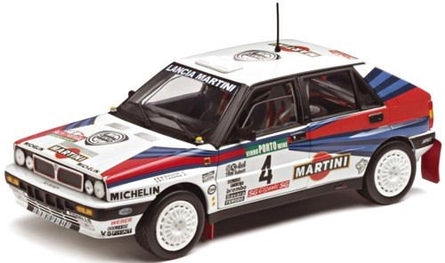 1988 Lancia Delta HF Integrale 8V [Vitesse 42400], #4, Biasion / Cassina, Sieger Rallye Portugal 1988, 1:43 Die Cast von Vitesse