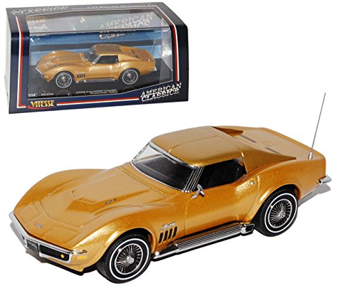 Vitesse Chevy Chevrolet Corvette C3 Coupe Stingray Riverside Gold 1967-1982 1/43 Modell Auto Vitesse Chevy Chevrolet Corvette C3 Coupe Stingray Riverside Gold 1967-1982 1/43 Modell Auto von Vitesse