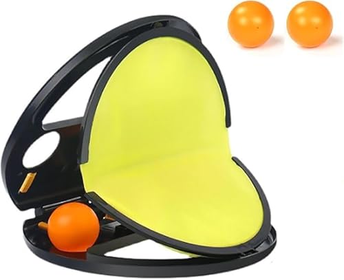 Vitrywei Racket Pocket Catch Game, Kids Toss Catch Ball Toy with Launcher,Throw Catch Ball Game,Parent-Child Interactive Educational Throwing Ball, for Outdoor Yard Games Beach Pool Toys (1 pcs) von Vitrywei