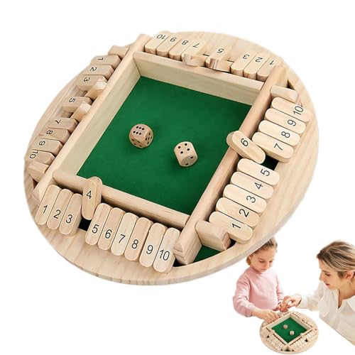 Dice Top Bread Game - Hoolen Seld Die Kaste, Fun -Pub -Spiel | Tragbare Nummer Knock Challenge, Bildungsstrategiespiel Für Bildungsmathematik, Rundenbasiertes Logikspielzeug Für Partys, -Tische, Un von Vitsrisea