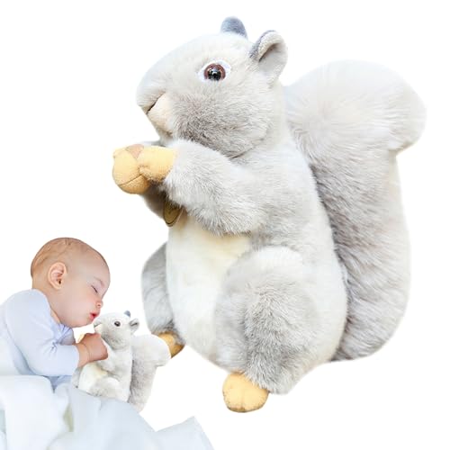 Eichhörnchen -Plüsch - Fuzzy Eichhörnchenkissen, Wildlife Plüschkumpel | Cartoon Cuddle Eichhörnchen Spielzeug, Flauschige Große Schwanzfigur, Weiche Tierdekoration Für Wohnzimmer, Schlafsaalregal, Sc Eichhörnchen -Plüsch - Fuzzy Eichhörnchenkissen, Wildlife Plüschkumpel | Cartoon Cuddle Eichhörnchen Spielzeug, Flauschige Große Schwanzfigur, Weiche Tierdekoration Für Wohnzimmer, Schlafsaalregal, Sc von Vitsrisea