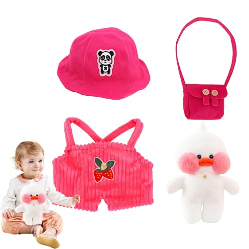 Gefüllte Entenspielzeug - Süßer Tierplüsch, Stoff Cartoon Puppe, Entzückende Kleidebare Ente | Kleid Der Plüschfigur Mit Kleidungsset, Flauschig Gelbes Entenspielzeug Für Dekoration, Kinder, Sammlerge Gefüllte Entenspielzeug - Süßer Tierplüsch, Stoff Cartoon Puppe, Entzückende Kleidebare Ente | Kleid Der Plüschfigur Mit Kleidungsset, Flauschig Gelbes Entenspielzeug Für Dekoration, Kinder, Sammlerge von Vitsrisea