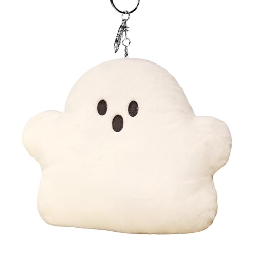 Ghost Plüsch - Niedliche, Gruselige Gefüllte Puppe, Weiche Flanell Halloween | Dekorative Milchflanell -Geisterkissen Für Sofa, Bett, Innenausstattung, Heimakzent Und Gemütliche Dekoration des von Vitsrisea
