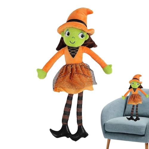 Hexenpuppe - Ausgestopfte Hexe Plüschspielzeug, Süße Hexenbabypuppe, Halloween , Weiche Hexenfigur | Hautfreundliches Hexengeschenk Für Sofa, Bett, Büro, Wohnzimmer, Süßes Hexengirlspielzeug Fü von Vitsrisea