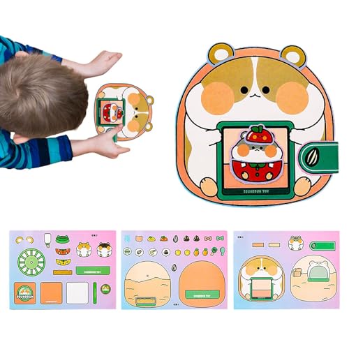 Kein Geschnittenes Ruhiges, Geschäftiges Buch - Softes Sensorisches Spiel Binder, Lernpuzzle Craft Book | Interaktives Filzspielzeugpad, Praktischer Bildungsordner Für Kleinkinder, Schlafsäle, Klassen von Vitsrisea