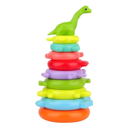 Kinder Stapelringe Spielzeug-Buntes sensorisches Ringstapler-Set, sicheres BPA-freies Material | Erziehung Early Learning Toy Toy Kleinkinder, Mädchen, Säuglinge, Aktivitäten zur Entwicklung v von Vitsrisea