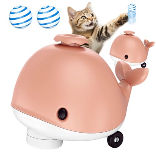 Schwimmender Ball - Musical Pet Hover Toy, Flexibles Rolling Cat Gadget | Whale -Fanspielzeug Mit Luftgebläse Für Interaktive Ausgleichsspiele, Spielzeit Im Innenbereich Oder Unterhaltsame Unterha von Vitsrisea