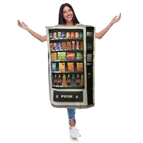 Snack Food Kostüm - Lustiges Verkaufsautomaten -Outfit Für Erwachsene | Party-Comedy-Rollenspiele Kleidung Für Urlaub, Weihnachten, Sketch, Festival, Kleidungsspaß | Neuheitskleidung Für Teenager, Ält Snack Food Kostüm - Lustiges Verkaufsautomaten -Outfit Für Erwachsene | Party-Comedy-Rollenspiele Kleidung Für Urlaub, Weihnachten, Sketch, Festival, Kleidungsspaß | Neuheitskleidung Für Teenager, Ält von Vitsrisea