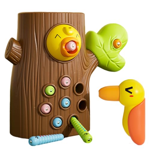Specht Spielzeug - Magnetisches Fütterungsspiel, Bird Playset, Hölzerne Sensorische Fangspielzeug | Feinmotorik -Koordinationserbauer, Pädagogisches Greifen -Puzzle Für Kleinkinder, Vorschu Specht Spielzeug - Magnetisches Fütterungsspiel, Bird Playset, Hölzerne Sensorische Fangspielzeug | Feinmotorik -Koordinationserbauer, Pädagogisches Greifen -Puzzle Für Kleinkinder, Vorschu von Vitsrisea