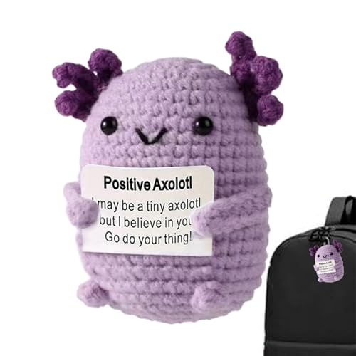 Vitsrisea Amigurumi Axolotl - Weiches Garn, Gehäkelte Amphibienpuppe | Handgefertigte Niedliche Spielzeugfigur, Positiver Nachrichtenkomfort Plüsch Für Kinder Mädchen Umarmen Tierdekor Ermutigung Vitsrisea Amigurumi Axolotl - Weiches Garn, Gehäkelte Amphibienpuppe | Handgefertigte Niedliche Spielzeugfigur, Positiver Nachrichtenkomfort Plüsch Für Kinder Mädchen Umarmen Tierdekor Ermutigung von Vitsrisea