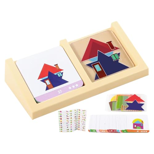 Vitsrisea Block Puzzle | Pädagogisches Geometrisches Formenpuzzle | Steckspielzeug Für Kinder Kleinkinder Kindergarten Zuhause Familienzeit Unterricht von Vitsrisea