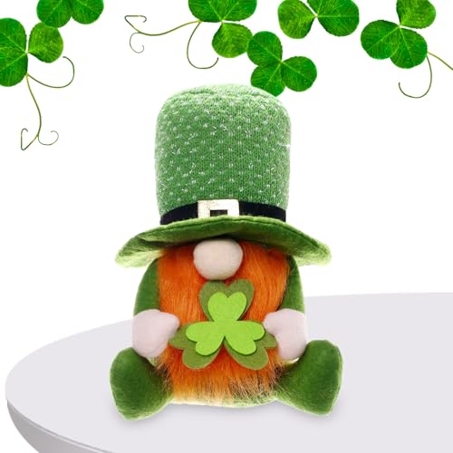 Vitsrisea Koboldnom-St. Patrick's Day Shamrock Stufe Tablett Dekorationen, Tag Set Irish Festival Figuren handgefertigt Shamrock-Dekorationen Vitsrisea Koboldnom-St. Patrick's Day Shamrock Stufe Tablett Dekorationen, Tag Set Irish Festival Figuren handgefertigt Shamrock-Dekorationen von Vitsrisea