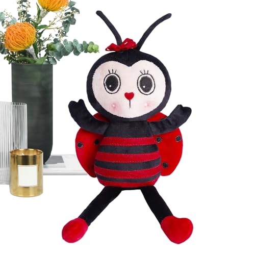 Vitsrisea Niedlich Ladybug - Flauschiges Gefülltes Insektenspielzeug, Kuschelplüschkissenkissen | Tierpuppendekoration, Plüsch-Cartoon-Begleiter, Langbeiniges Weiches Spielzeug Für Schlafzimmerdekor, Vitsrisea Niedlich Ladybug - Flauschiges Gefülltes Insektenspielzeug, Kuschelplüschkissenkissen | Tierpuppendekoration, Plüsch-Cartoon-Begleiter, Langbeiniges Weiches Spielzeug Für Schlafzimmerdekor, von Vitsrisea