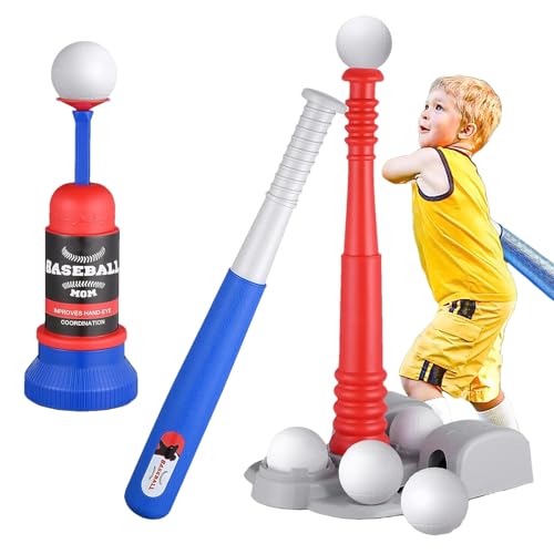 Vitsrisea -Set – Leichtes Baseball-Übungsset, Outdoor-Sportspiel Für Vorschulkinder | Verstellbarer Teeball-Ständer Und Schläger Für Kinder Von 3–5 Jahren, Interaktives Baseball-Trainingsgerät Für Vitsrisea -Set – Leichtes Baseball-Übungsset, Outdoor-Sportspiel Für Vorschulkinder | Verstellbarer Teeball-Ständer Und Schläger Für Kinder Von 3–5 Jahren, Interaktives Baseball-Trainingsgerät Für von Vitsrisea