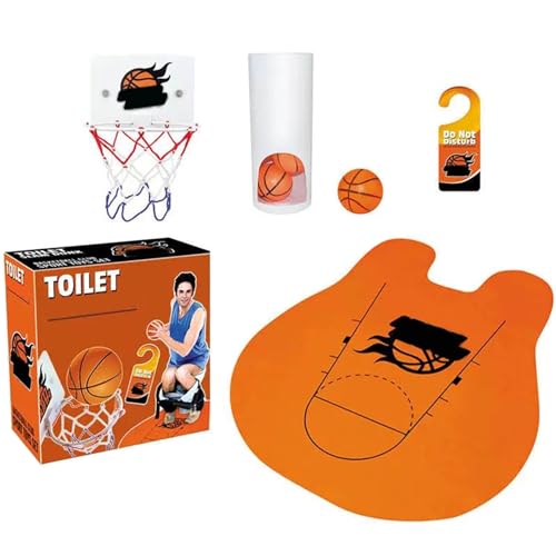 Vitsrisea Toilettenbasketballspiel - Waschraum Hoop, Potty Sport Toy | Mini Slam Dunk Korb, Gag Toilettenzeit Trainer, Toilette Neuheit Spiel Für Kinder Und Erwachsene, Innenbüro -Badezimmerspiel Vitsrisea Toilettenbasketballspiel - Waschraum Hoop, Potty Sport Toy | Mini Slam Dunk Korb, Gag Toilettenzeit Trainer, Toilette Neuheit Spiel Für Kinder Und Erwachsene, Innenbüro -Badezimmerspiel von Vitsrisea