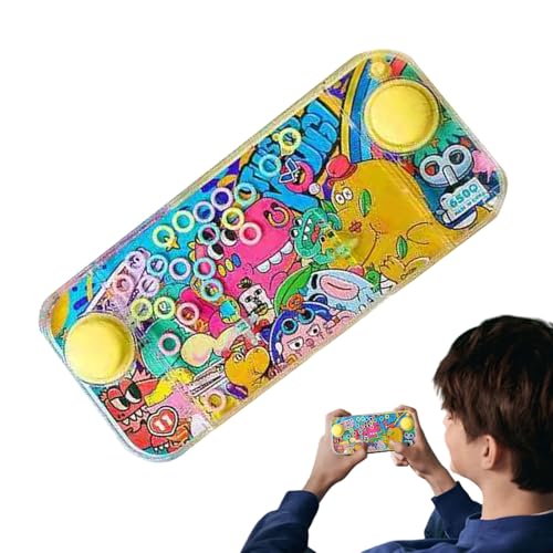 Water Ring Puzzle Game - Handspielzeug Für Handspiele Von Handheld Aqua, Mini Liquid Ring | Retro Arcade Water Console, Squeeze Button Challenge Für , Kinder, Erwachsene, Reisebrätselspi Water Ring Puzzle Game - Handspielzeug Für Handspiele Von Handheld Aqua, Mini Liquid Ring | Retro Arcade Water Console, Squeeze Button Challenge Für , Kinder, Erwachsene, Reisebrätselspi von Vitsrisea