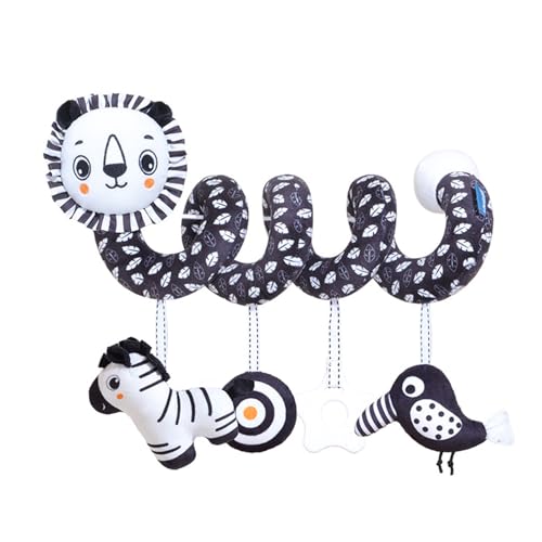 Viusneun Kinderwagen Spielzeug, Kinderbett Spiralspielzeug, Mobile Baby Kinder Twisty Spirale Cartoon Spielzeug Geschenke, Für Babys und Kleinkinder ab 0+ Monate (Löwe) von Viusneun