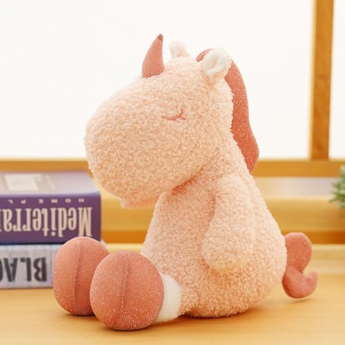 Viusneun Kuscheltier, Kurzer Plüsch Tier Plüschtier Weiches waschbare Stofftier Plüsch Niedliches 23CM Spielzeug Geschenk für Kinder Mädchen Jungen Erwachsener (Einhorn) von Viusneun