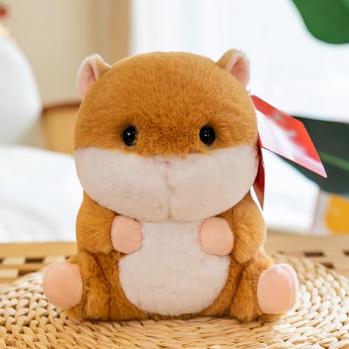 Viusneun Kuscheltier, Niedliche Tier Stofftier Süße Waschbare weiche Plüsch Spielzeug Cartoon klein Plüschtier für Freunde und Kinder zur Dekoration des Hauses Plüschtiere (Hamster,15 cm) von Viusneun