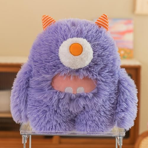 Viusneun Monster Plüschtier, Schrullige Monster Kuscheltier Süße Monster Plüsch 35-40cm Weich waschbar Kuscheltiere für Freund Freundin Kinder als Geschenke (Einäugig violett) von Viusneun