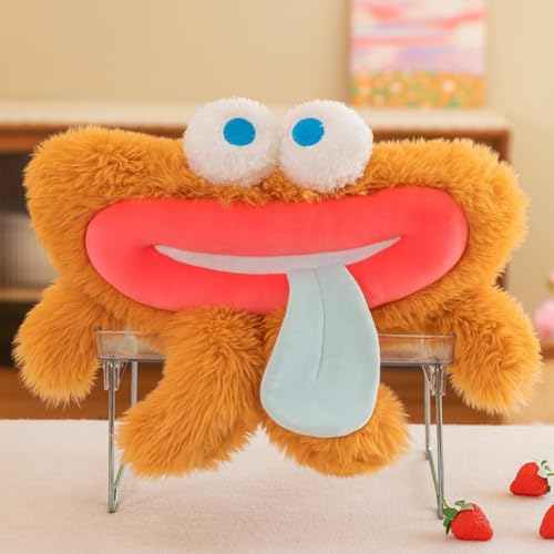 Viusneun Monster Plüschtier, Schrullige Monster Kuscheltier Süße Monster Plüsch 35-40cm Weich waschbar Kuscheltiere für Freund Freundin Kinder als Geschenke (Großer Mund) von Viusneun