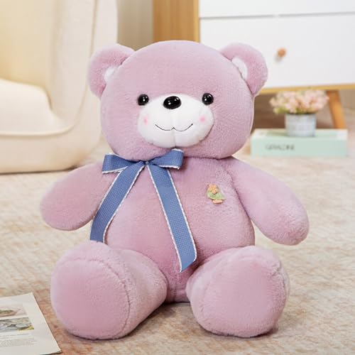 Viusneun Teddybär Plüsch Teddybär Kuschelbär Plüschbär mit Knopfaugen Weiches Nette Bär Puppe Tier Spielzeug Geschenk für Kinder Jungen Mädchen am Geburtstag Weihnachten Valentinstag (Lila,53cm) von Viusneun