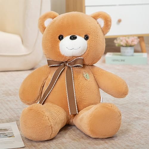 Viusneun Teddybär Plüsch Teddybär Kuschelbär Plüschbär mit Knopfaugen Weiches Nette Bär Puppe Tier Spielzeug Geschenk für Kinder Jungen Mädchen am Geburtstag Weihnachten Valentinstag (Braun,53cm) von Viusneun