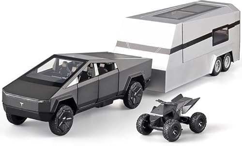 VivaJoy Cybertruck Modellauto - Auto Spielzeug 1/32 Diecast Cybertruck mit Anhänger, Metall Pick-Up Modellautos in mit Rückzugsfunktion – Auto Spielzeug und Geschenk für Tesla Cybertruck Liebhaber VivaJoy Cybertruck Modellauto - Auto Spielzeug 1/32 Diecast Cybertruck mit Anhänger, Metall Pick-Up Modellautos in mit Rückzugsfunktion – Auto Spielzeug und Geschenk für Tesla Cybertruck Liebhaber von VivaJoy