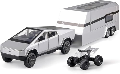 VivaJoy Cybertruck Modellauto - Auto Spielzeug 1/32 Diecast Cybertruck mit Anhänger, Metall Pick-Up Modellautos in mit Rückzugsfunktion – Auto Spielzeug und Geschenk für Tesla Cybertruck Liebhaber VivaJoy Cybertruck Modellauto - Auto Spielzeug 1/32 Diecast Cybertruck mit Anhänger, Metall Pick-Up Modellautos in mit Rückzugsfunktion – Auto Spielzeug und Geschenk für Tesla Cybertruck Liebhaber von VivaJoy