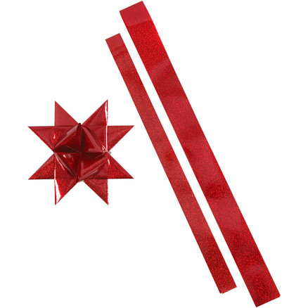 Papierstreifen für Sterne, L 86+100 cm, B 25+40 mm, D 11,5+18,5 cm, Ro Papierstreifen für Sterne, L 86+100 cm, B 25+40 mm, D 11,5+18,5 cm, Ro von Vivi Gade