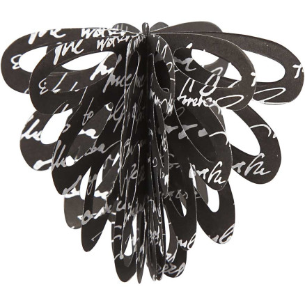 Papierzapfen, H 6,8 cm, 120 g, 6 Stk/ 1 Pck von Vivi Gade
