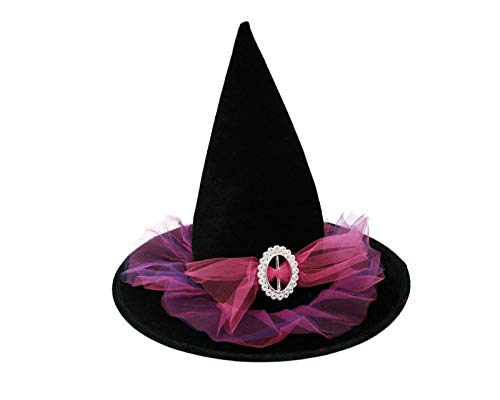 viving Kostüme viving costumes202430 Pink Petticoat Hexe Hat (58 cm, One Size) von Viving Costumes